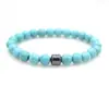 Pulsera Magnética de Venta Caliente Transfronteriza Moda Nueva para Hombre Pulsera de Cuentas Ojo de Tigre Negro Piedra Mapa Pino Blanco Venta al por Mayor