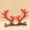 Acessórios de Cabeça de Natal Grampo de Cabelo com Galhos de Rena Faixa de Cabeça com Chifres de Dragão Nova Faixa de Cabeça Infantil 2025 Grampo de Cabelo para Fantasia Venda por Atacado