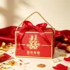 Caixa de doces para casamento 2026 novo modelo, caixa de doces para presente de noivado de alta qualidade estilo chinês, para segurar na mão