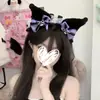 Diadema de felpa con dibujos animados de Culomi para mujer, horquilla con orejas de gato, diadema con horquilla, tocado de sirvienta para Halloween