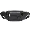 Bolsa de Cintura de Couro Popular Transfronteiriça para Negócios Masculina, Bolsa de Peito, Bolsa Transversal, Bolsa Transversal para Celular para Esportes ao Ar Livre
