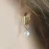 Estilo Influencer Blogger Europeo y Americano Pendientes Asimétricos Pendientes de Perlas de Agua Dulce Naturales Pendientes de Hada