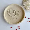 Amostras de Acessórios de Banheiro em Travertino Amarelo, Bandeja de Amostras, Sabonete Líquido para Mãos, Porta-Sabonete para Lavatório, Porta-Objetos, Frasco de Loção com Óleo Essencial