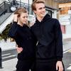 Sudadera de Forro Polar Otoño e Invierno Manga Larga con Capucha Mismo Estilo para Hombres y Mujeres Venta al por Mayor de Exportación Cómoda y Cálida Texto y Foto de Logo Personalizado