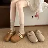 Mules de mujer Muller de suela gruesa, que aumentan la altura, retro, estilo nuevo, puntera cerrada, sin cordones, zapatillas de otoño para mujer, para usar en exteriores, 2026