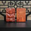 Golpe de Rayo Madera de Azufaifo Wukong Qi Tian Da Sheng Wukong Negro Colgante Relieve 46 Marca Instrumento Taoísta Tocando con Mango de Madera