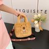 Hot Cartoon Super Cute Girl Infantil Pelúcia Bolsa Portátil Bolsa Transversal Bonito Portátil Macio Bonito Celular Chave Bolsa