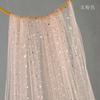Malla de luna y estrella, hilo de lentejuelas de estrella, decoración de uñas, fondo de boda, regalo de acompañamiento, embalaje de ramo de bricolaje, hilo de cabeza de estrella