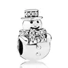 Plata Agujero Grande Muñeco de Nieve Cuentas de Santa Claus Reno Agujero Grande Cuentas DIY Niños Niñas Pulsera de Cuentas Accesorios