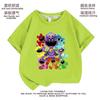 Smilingcritters Roupas de Animalzinho Sorridente Assustador Camiseta de Algodão de Manga Curta com Gola Redonda de Verão para Crianças
