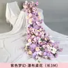 Decoraciones de boda de cascada de rosas, flores de cascada de seda para mesa de hotel, flores artificiales, arreglos florales, cascada de flores para cumpleaños