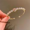 Pulsera de Zirconia con Baño de Oro Real Microincrustado de Diamantes Completos Dongdaemun Pulsera de Lujo de Gama Alta Pulsera Elegante