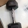 Halter hexagonal com núcleo de ferro revestido equipamento de fitness para casa peso 2,5-50kg ferro puro revestido academia fixo