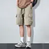 Nuevos Pantalones Cortos de Trabajo de Seda de Hielo para Hombre Verano Finos Modernos Versátiles Holgados Transpirables de Secado Rápido Deportivos Casuales Bermudas