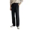 Pantalones de Otoño Sencillos para Hombre Color Sólido Profesionales de Negocios Rectos Casuales Sueltos de Alta Calidad Pantalones de Traje Adelgazantes Pantalones de Traje Modernos