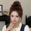 ¡Pinza para el pelo grande con lazo de oreja de elfo para flequillo! Pinza para el Cabello de Princesa de Corona Alta Dulce y Femenina con Flequillo Lateral