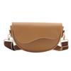 Bolsa de sillín estructurada de gran capacidad para desplazamientos, moderna y a la moda, bolso cruzado de hombro para mujer simple y único, bolso de mano y bolso mensajero