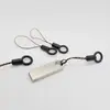 Venta al por mayor de fábrica Accesorios para Lanyard de Teléfono Círculo Redondo Pequeño DIY Cuerda Gruesa Extremo de Cuerda Hebilla Negra de Cuerda Adorno para Funda de Teléfono Cadena Colgante