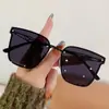 Nuevas Gafas de Sol para Mujer Moda Tendencia Protección UV Gafas de Sol Estilo Europeo y Americano Ins Borde Cortado Gafas de Sol de Moda