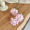 Flor Artificial Rosa Pétala Dobrável de 3 Cabeças Decoração de Cena de Hotel Salão de Casamento Paisagismo Arranjo de Flores de Rosa Flores Artificiais de Casamento