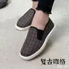 Zapatos de Tela Terminados para Hombre y Mujer, Zapatos Casuales Transpirables Retro para Mujer con Suela de Goma, Zapatos Elásticos Suaves sin Cordones