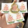 Promoção Quente Xizang Nepalesa Pintada à Mão Pura Thangka Sorte Peixe Koi Peixe Duplo Formato de Cabaça Núcleo de Cartão