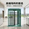 Puerta giratoria impermeable y antiescalada para exteriores, adecuada para áreas escénicas, estaciones y entradas de fábricas; presenta un diseño de barra transversal de altura completa, reconocimiento facial, lectura de tarjetas y escaneo de códigos QR