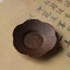 Porta-copos de bambu feito à mão, tapete para copos de vime, almofada de isolamento para potes, novo conjunto de acessórios para cerimônia do chá zen chinês kung fu