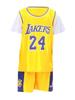 Ropa de baloncesto para niños, traje estampado para niños y niñas, falso traje de dos piezas de manga corta para jardín de infantes, ropa de rendimiento para estudiantes de escuela primaria, camiseta de entrenamiento