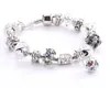 Pulseira de liga de moda europeia com contas de furo grande joias de contas de cristal comércio exterior atacado Amazon ebay venda quente