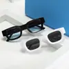 Óculos de Sol Quadrados Pequenos com Lentes Côncavas Moda Popular Europeia e Americana Óculos de Sol Masculinos Óculos de Sol Retro Punk Saltitantes