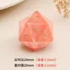 Dados Poliedros Vermelho Melancia Sintéticos com Números Gravados Conjunto de Dados para Jogo Dungeons and Dragons Dnd Z04