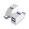 Estação de Docking 3 em 1 Hub USB 3.0 Dock de Expansão de 3 Portas Hub Divisor de Alta Velocidade Adaptador Externo Multi-Porta para Laptop