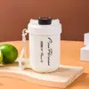 Venta al por mayor de regalo con tapa popote taza de mano alto valor de color bebida directa taza de coca para coche taza de café de acero inoxidable 304