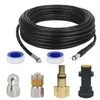 Compatível com Máquinas de Lavar de Alta Pressão Lavor Karcher Série K, Bico Rato d'Água de Aço Inoxidável para Desentupimento de Tubos, Atacado