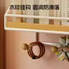 Estante de almacenamiento de pared, cesta colgante de mesita de noche, solución de almacenamiento sin taladro para dormitorio, estante de cesta colgante de pared para mesita de noche de habitación de dormitorio