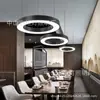 Lámpara Colgante Circular Hueca LED para Oficina, Iluminación Artística Circular para Gimnasio y Supermercado, Luz Decorativa Minimalista Moderna para Tienda