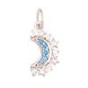 S70 Accesorios para Joyería DIY Espacio Sol Rayo Molino de Viento Luna Estrella Colgante Pequeño