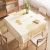 Toalha de mesa quadrada de PVC impermeável, à prova de óleo, anti-escaldante, lavável, para mesa quadrada, tapete de mesa, luxo leve, sofisticada, toalha de mesa para mesa de chá