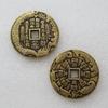 Monedas de latón engrosadas de artesanía antigua para gastar dinero, diámetro: 43 mm, material de latón n.° 243