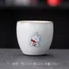 Taza de Mano Buda Sin Preocupaciones Conejo de Dinero Dinastía Tang y Song, Taza de Té Cerámica Creativa para Uso Doméstico, Colgante de Conejo Lindo, Taza de Maestro, Taza para Beber Té