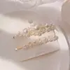 Pasador de Perlas para Celebridad de Internet Coreana Estilo Ins Accesorio para el Cabello de Chica Pasador Simple Clip Bb Clip Superior Adorno para el Cabello para Mujeres
