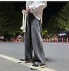 Calças de veludo cotelê retas de inverno calças largas masculinas estilo coreano outono e inverno rua japonesa casal casual calças compridas casuais soltas