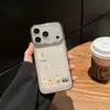 Funda de teléfono con temática de pastel y galletas con una ventana grande, adecuada para iPhone 18, Apple 17 Pro Max, transparente y para cumpleaños
