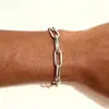 Pulsera Transfronteriza de Acero Inoxidable Europea y Americana Moda Simple Versátil Regalo de Amistad Fiesta Festiva Regalo de Cumpleaños Joyería para Mujeres