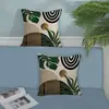 Comercio Exterior Transfronterizo Amazon Planta Funda de Almohada Geométrica Impresión Digital Nórdico Cojín Regalo Creativo Venta Directa de Fábrica