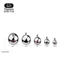 Cabeza de Joyería de Aleación de Titanio F136, Bola Redonda Adecuada para Reemplazar Barras Roscadas Internamente, Piercings de Labio de Bola, Aretes, Piercings de Lengua, Piercings Corporales