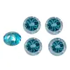 Yongjia Gems 6mm Chapado en Color Redondo Degradado Corte Araña de Fuego Circonita Piedra Suelta Joyería DIY Arte de Uñas Joyería Wholesale