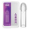Conjunto Dentes de Lobo Sexto Sentido Masculino Espessado Espinho Conjunto Cristal Transparente Dentes de Lobo Conjunto Sexy Brinquedos Sexuais para Adultos Atacado