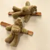 Boneca de Urso Fofa e Macia, Pulseira com Argola de Pressão, Brinquedo de Pelúcia, Boneca de Urso Deitado Presente